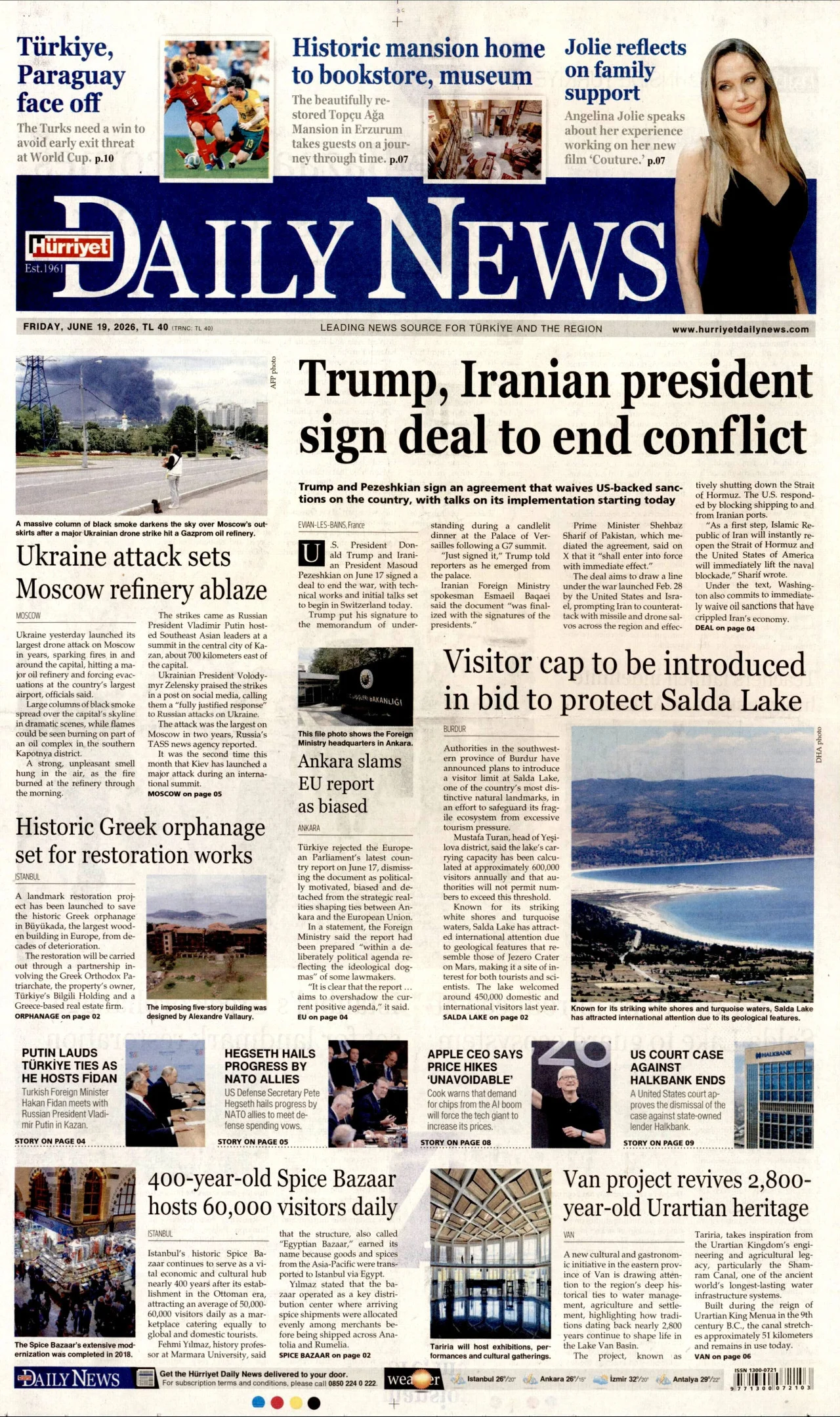 Hürriyet Daily News Bugun