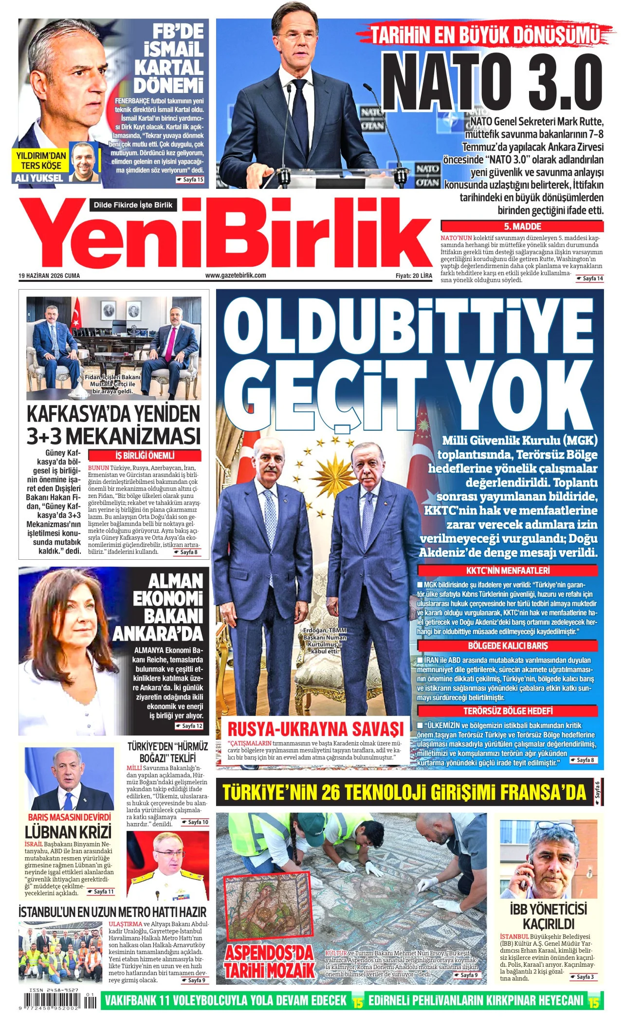 YeniBirlik Bugun